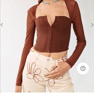 With Jean Al corset top